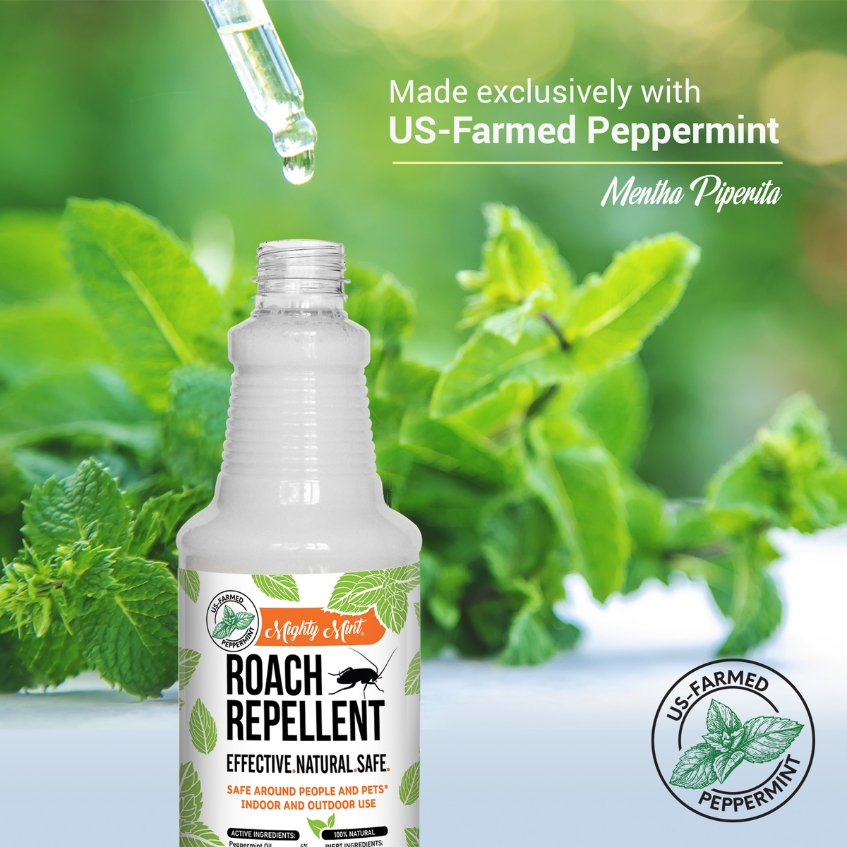 Mighty Mint Roach Repellent - Peppermint Spray - 16oz