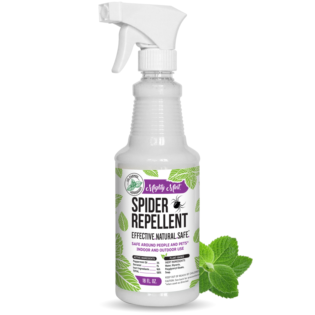 Mighty Mint Spider Repellent - Peppermint Spray - 16oz
