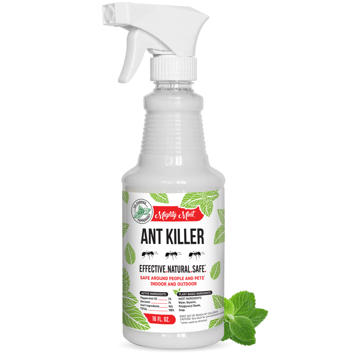 Mighty Mint Ant Killer and Repellent Spray - Peppermint Spray - 16oz