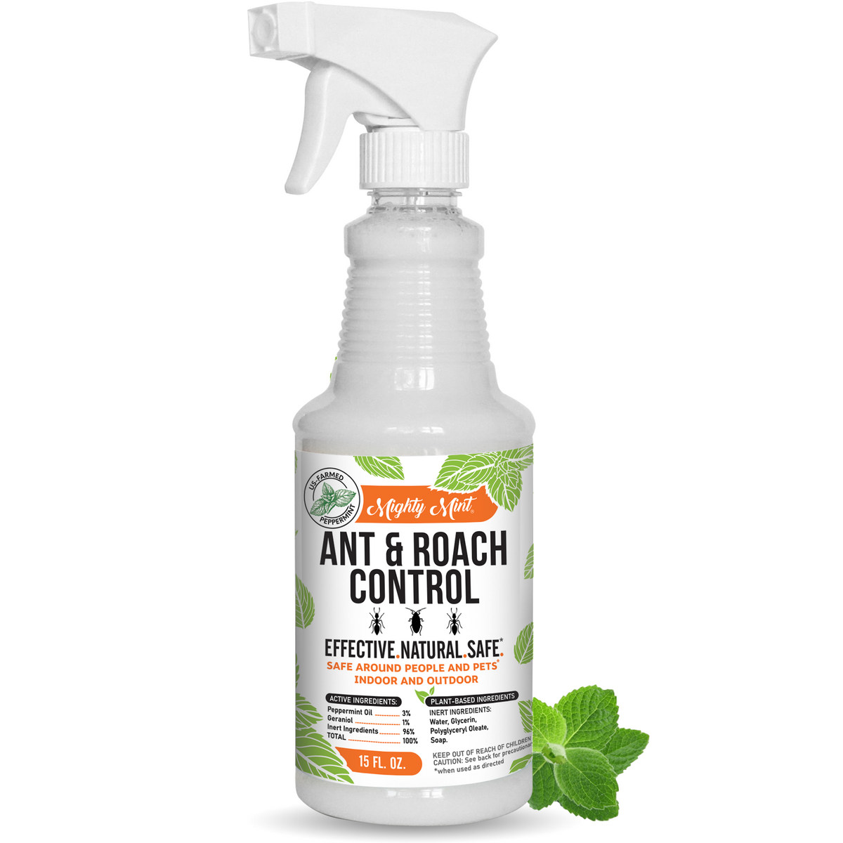 Mighty Mint Ant &amp; Roach Control - Peppermint Spray - 15oz