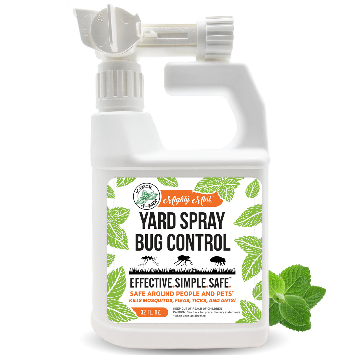 Mighty Mint Yard Spray Bug Control - Peppermint Spray - 32oz