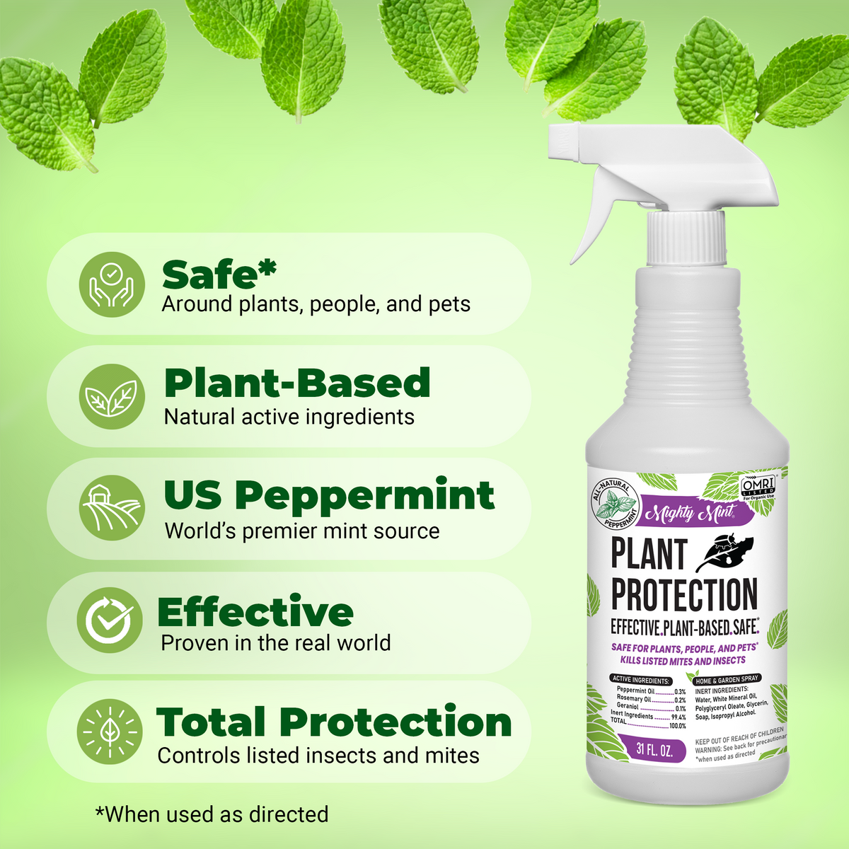 Mighty Mint 31oz Peppermint Plant Protection Spray