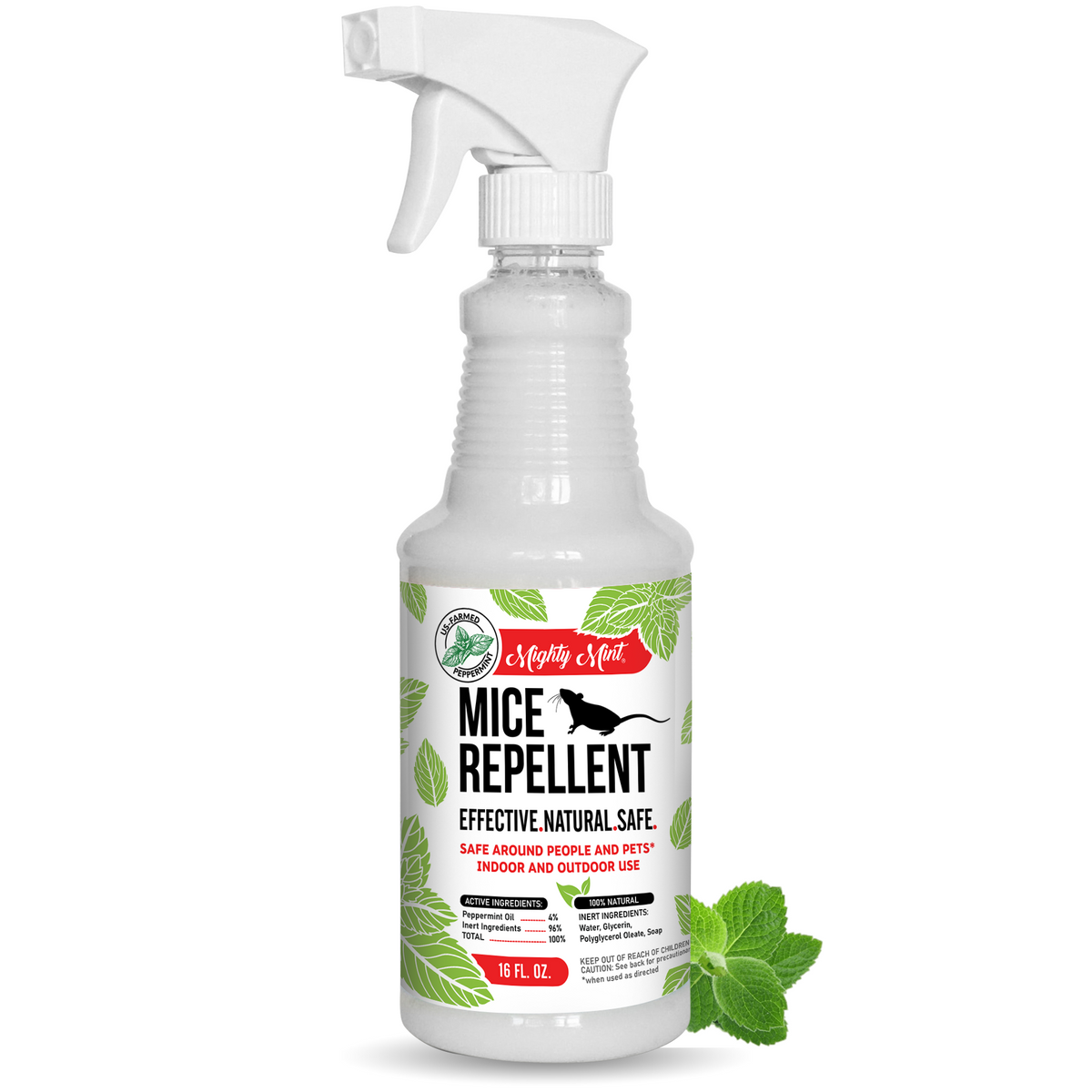 Mighty Mint Mice Repellent - Peppermint Spray - 16oz